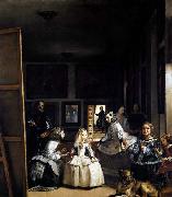 VELAZQUEZ, Diego Rodriguez de Silva y Las Meninas or The Family of Philip IV USA oil painting artist